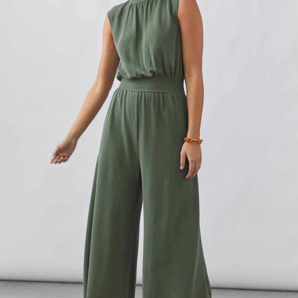 Maeve Mockneck Wide Leg Jumpsuit Size XS Anthropologie
